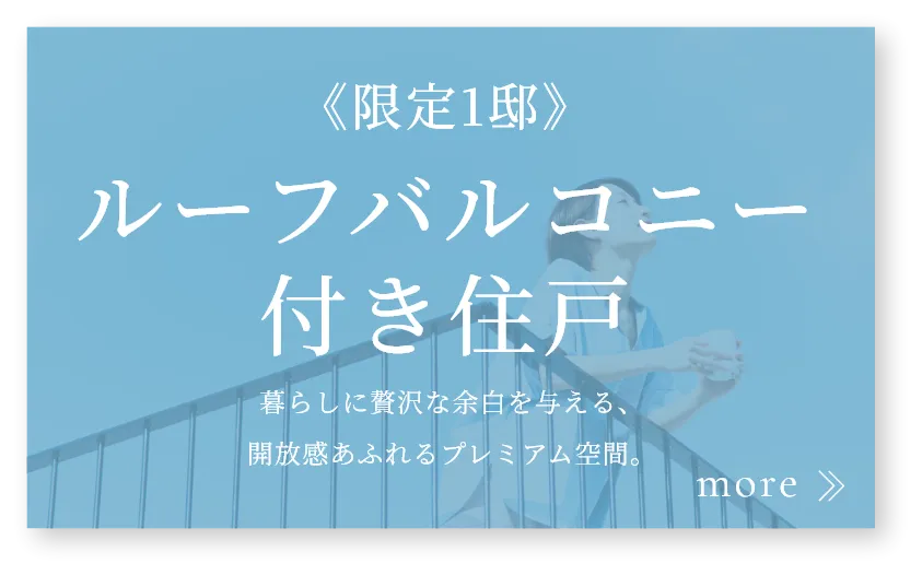 ルーフバルコニー付き住戸