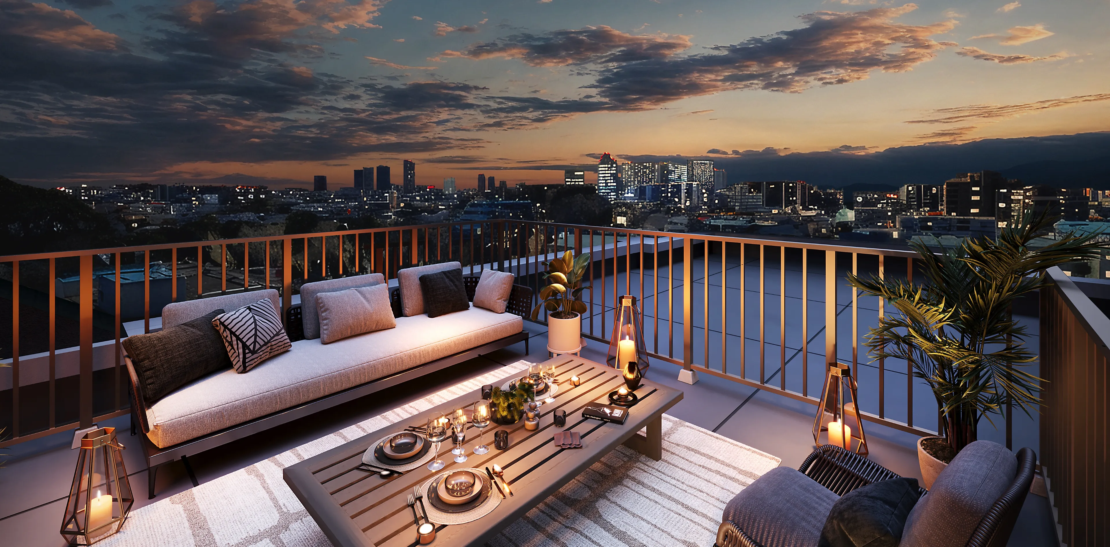 ルーフバルコニー完成予想CG